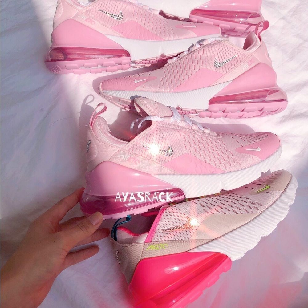 Air max 270 custom pink Swarovski crystal - Picture 3 of 4